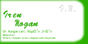 iren mogan business card